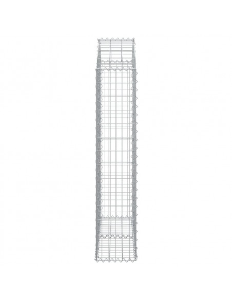 Cesto Gabbione ad Arco 100x30x140/160 cm Ferro Zincato