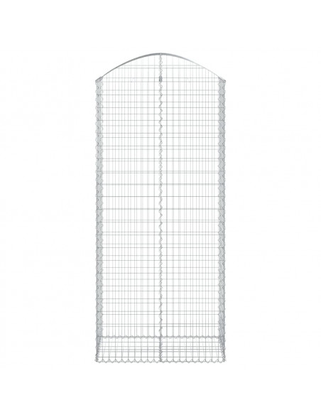 Cesto Gabbione ad Arco 100x50x220/240 cm Ferro Zincato