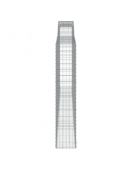 Cesto Gabbione ad Arco 400x30x160/180 cm Ferro Zincato