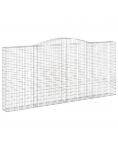 Cesto Gabbione ad Arco 400x30x180/200 cm Ferro Zincato 2