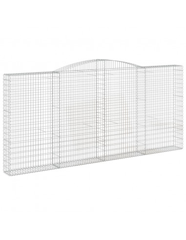 Cesto Gabbione ad Arco 400x30x180/200 cm Ferro Zincato