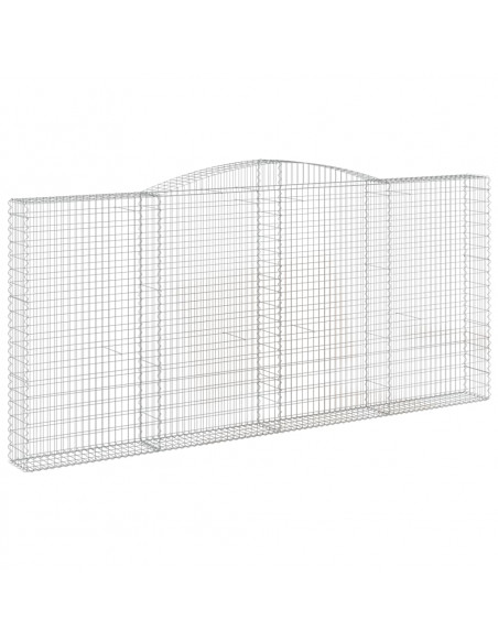 Cesto Gabbione ad Arco 400x30x180/200 cm Ferro Zincato