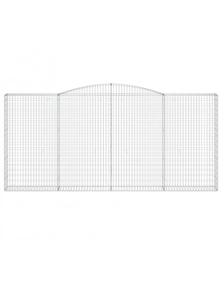 Cesto Gabbione ad Arco 400x30x180/200 cm Ferro Zincato