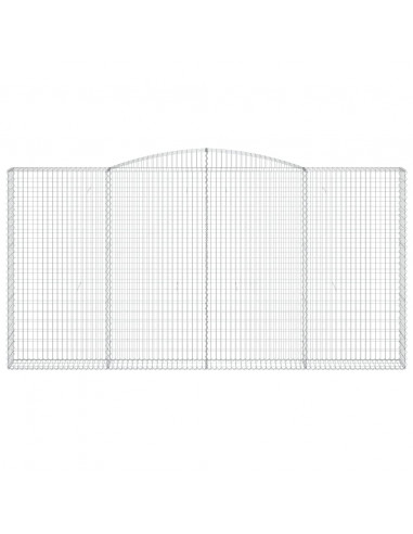 Cesto Gabbione ad Arco 400x30x200/220 cm Ferro Zincato