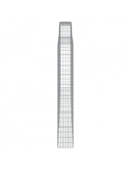 Cesto Gabbione ad Arco 400x30x200/220 cm Ferro Zincato