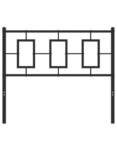 Testiera in Metallo Nero 100 cm