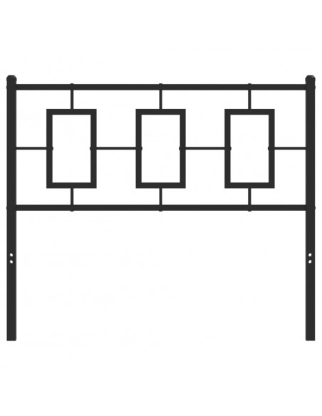 Testiera in Metallo Nero 100 cm