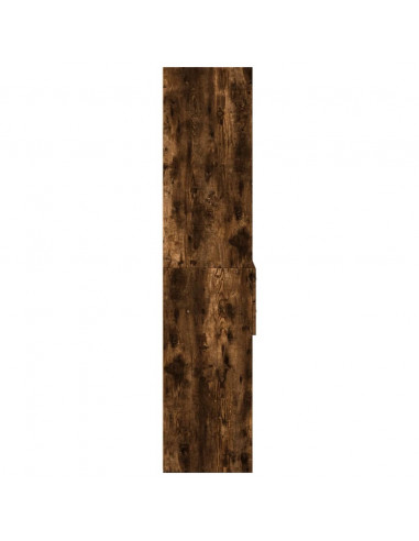 Credenza Rovere Fumo 50x42,5x185 cm in Legno Multistrato