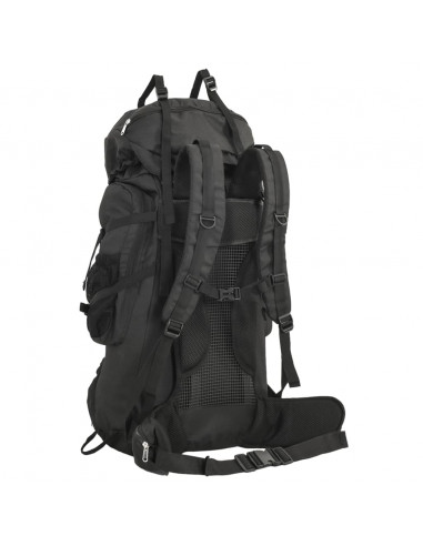 Zaino da Trekking Nero 60 L in Tessuto Oxford