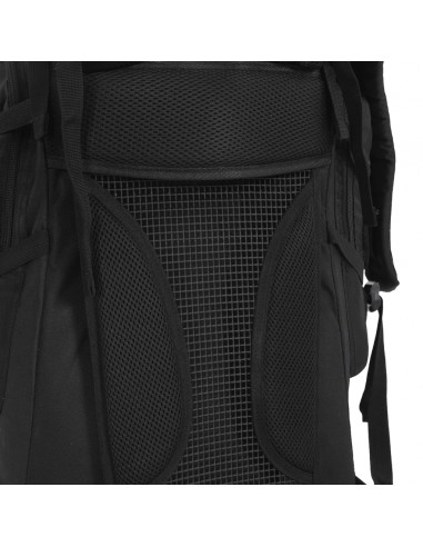 Zaino da Trekking Nero 60 L in Tessuto Oxford