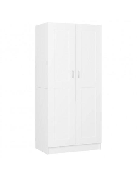 Armadio Bianco 82,5x51,5x180 cm in Legno Multistrato