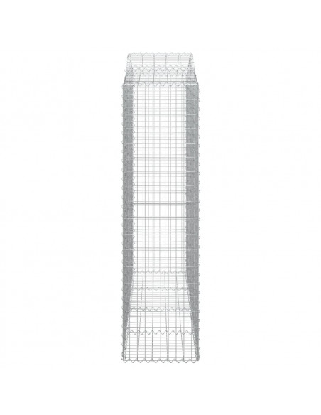 Cesti Gabbioni ad Arco 18 pz 200x50x180/200 cm Ferro Zincato