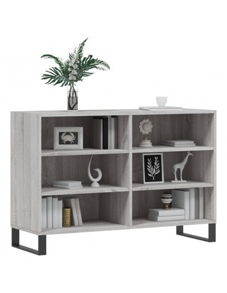 Credenza Grigio Sonoma 103,5x35x70 cm in Legno Ingegnerizzato