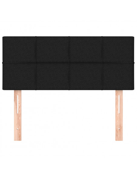 Testiera Nera 80x5x78/88 cm in Tessuto