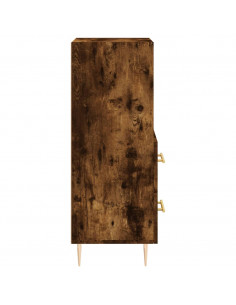 Credenza Rovere Fumo 34,5x34x90 cm in Legno Multistrato 2