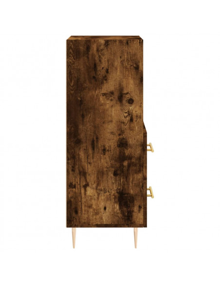 Credenza Rovere Fumo 34,5x34x90 cm in Legno Multistrato