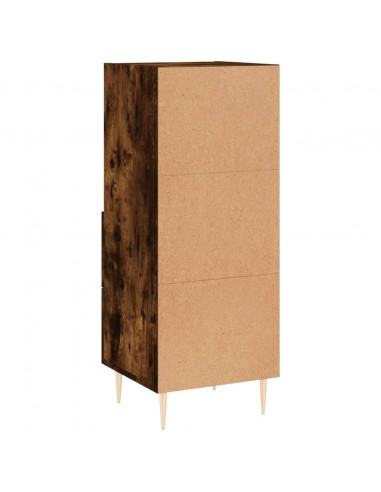 Credenza Rovere Fumo 34,5x34x90 cm in Legno Multistrato