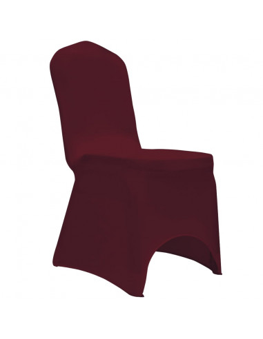Coprisedia in Tessuto Elasticizzato Borgogna 12 pz