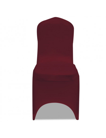 Coprisedia in Tessuto Elasticizzato Borgogna 12 pz