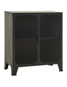 Armadietto Grigio 72x36x82 cm in Metallo e MDF 2