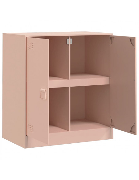 Credenza Rosa 67x39x73 cm in Acciaio