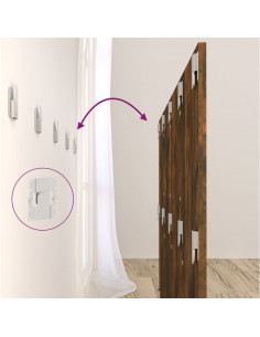 Testiera Letto Rovere Fumo 160x1,5x80 cm in Legno Multistrato