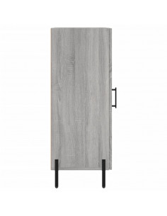 Credenza Grigio Sonoma 34,5x34x90 cm in Legno Multistrato 2