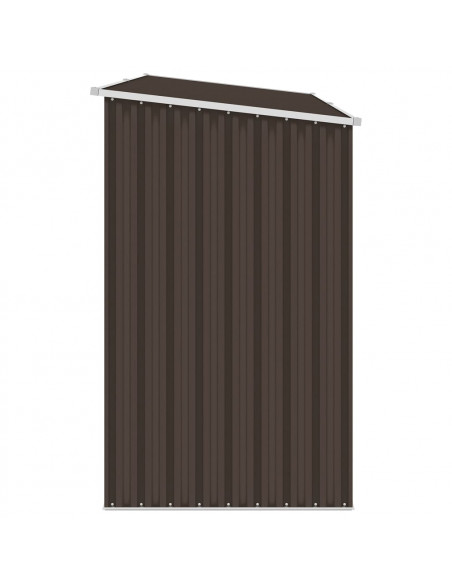 Capanno per Legna da Giardino 245x98x159 cm in Acciaio Zincato