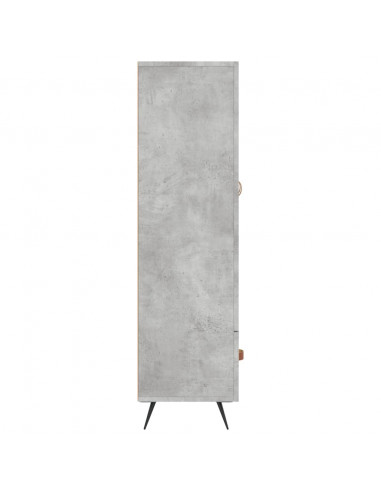 Credenza Grigio Cemento 69,5x31x115 cm in Legno Multistrato