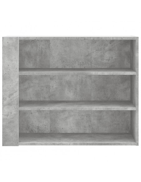Armadietto a Muro Grigio Cemento 75x35x60 cm in Truciolato