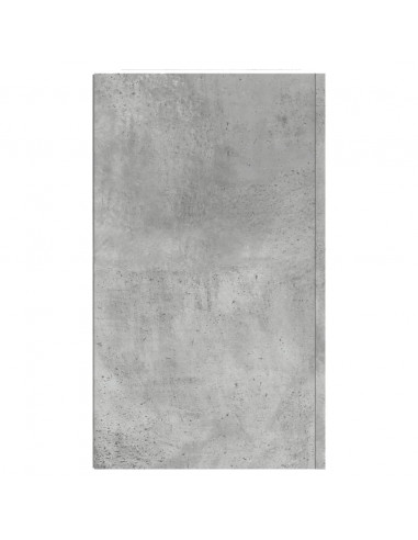 Armadietto a Muro Grigio Cemento 75x35x60 cm in Truciolato
