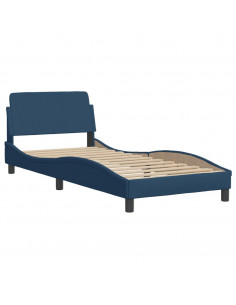 Giroletto con Testiera Blu 90x200 cm in Tessuto 2