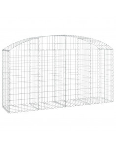 Cesto Gabbione ad Arco 200x50x100/120 cm Ferro Zincato 2
