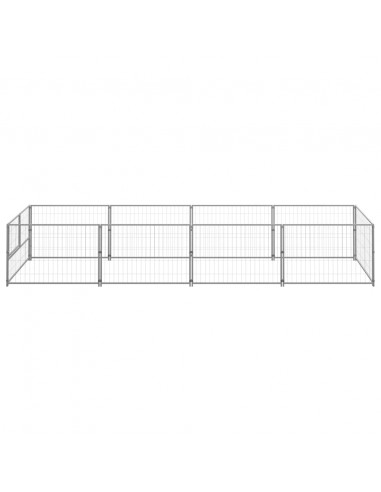 Gabbia per Cani Argento 4 m² in Acciaio