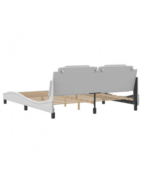 Giroletto con Luce LED Bianco 180x200 cm in Similpelle