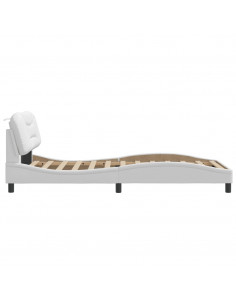 Giroletto con Testiera Bianco 100x200 cm in Similpelle 2
