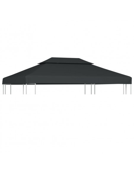 Copertura Superiore per Gazebo a 2 Strati 310g/m²4x3m Antracite