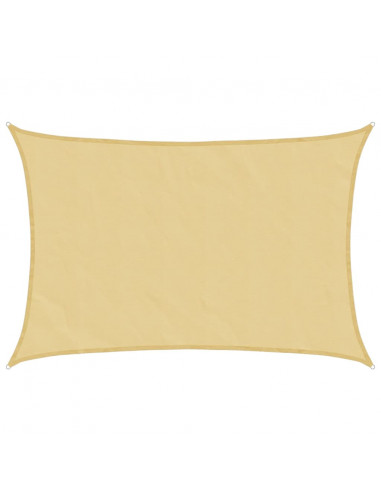 Vela Parasole Sabbia 3x2 m 100% Poliestere Oxford