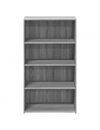 Credenza Grigio Sonoma 70x41x124 cm in Legno Multistrato