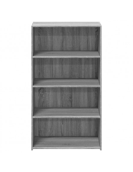 Credenza Grigio Sonoma 70x41x124 cm in Legno Multistrato