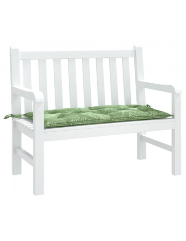 Cuscino per Panca a Foglie 100x50x7 cm in Tessuto Oxford
