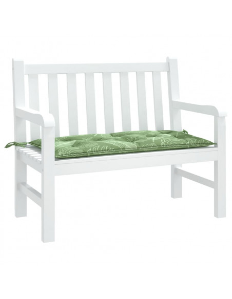 Cuscino per Panca a Foglie 100x50x7 cm in Tessuto Oxford