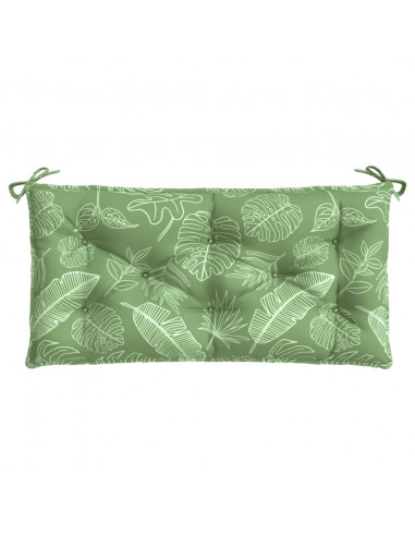 Cuscino per Panca a Foglie 100x50x7 cm in Tessuto Oxford