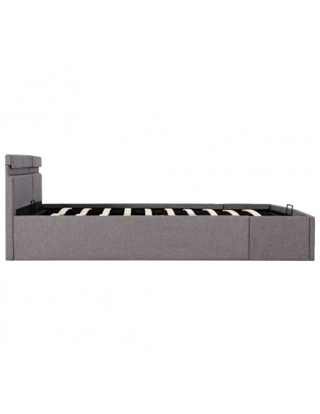 Giroletto Idraulico Contenitore LED Tortora Tessuto 160x200cm