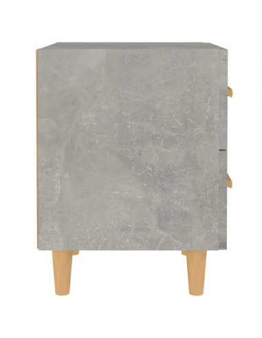 Comodini 2 pz Grigio Cemento 40x35x47,5 cm