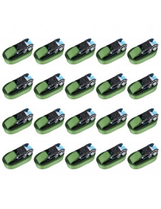 Cinghie d'Ancoraggio a Cricchetto 20 pz 800 daN 6m Verde 2