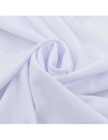 Copertura Elastica per Tavolo con Gonna 2 pz 120x74 cm Bianco