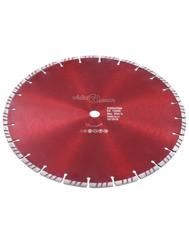 Disco da Taglio Diamantato con Turbo in Acciaio 350 mm
