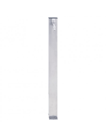 Colonna d'Acqua da Giardino 100 cm Acciaio Inox Quadrato