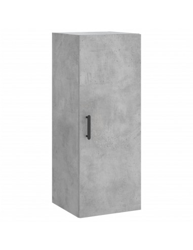 Credenza Grigio Cemento 34,5x34x180 cm in Legno Multistrato
